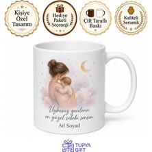 Tupya Gift Aşı Gecesi Huzursuzluk Kucağa Isteyen Bebek Annesine Özel Hediye Kupa Bardak