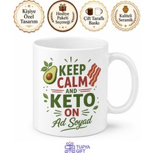 Tupya Gift Keto Baskılı Keto Ingilizce Kupa Bardak Ketojenik Diyet Hediye Mug