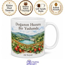 Tupya Gift Manisa Köprübaşı Çilek Tarlaları Demirköprü Barajı Doğa Manzarası Serin Sular Kupa Bardak Hediye