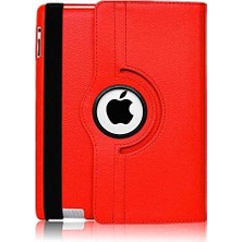 Özkaya Store iPad Air 3.nesil 10.5 2019 360 Derece Döner Standlı Deri Kılıf - Kırmızı