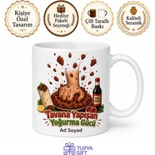 Tupya Gift Çiğköfteciye Hediye Yoğurma Gücü Nar Ekşisi Temalı Komik Kupa Bardak