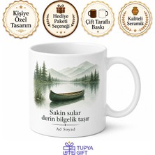 Tupya Gift Kano Eğitmeni Sakin Suların Rehberi Çay Kupası Hediye Bardak
