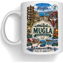 Bsb Muğla Temalı Porselen Kupa Bardak Mug 1035
