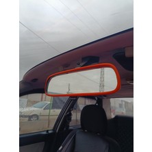 OEM Araç Içi Dikiz Aynası Kılıfı – Evrensel Iç Dikiz Aynası Çerçevesi, Dekoratif Oto Aksesuar (Turuncu)