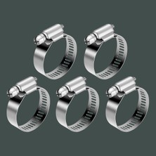 Ayrex 5 Adet Hortum Kelepçesi Tork Ayarlı 22X36 mm Paslanmaz Çelik Boru Metal Kelepçe Ayarlanabi