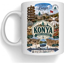 Bsb Konya Temalı Porselen Kupa Bardak Mug 1030