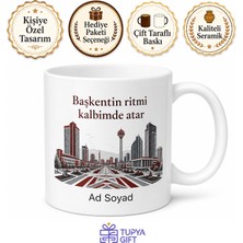 Tupya Gift Ankara Pursaklar Modern Şehir Yaşamı Başkent Çay Kupası Özel Tasarım Hediye Bardak