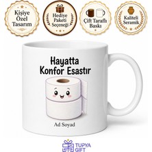 Tupya Gift Tuvalet Kağıdı Kullananlara Yumuşak Doku Banyo Temalı Komik Kupa Bardak Hediye