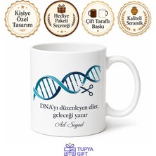 Tupya Gift Crıspr Uzmanı Genetik Düzenleme Baskılı Kupa Bardak Hediye Çay Kupası