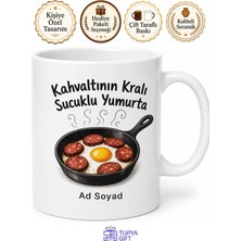 Tupya Gift Sucuklu Yumurta Sahanda Yumurta Pazar Kahvaltısı Temalı Baskılı Kupa Bardak Hediye