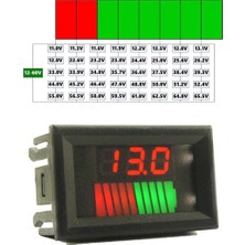 OEM Akü Pil Kapasite Göstergesi Voltmetreli 70V-12V/24V/36V/48V/60V Pillerle Uyumlu Kurşun Asit Batarya