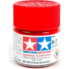 Özkaya Store X-7 Red Parlak Akrilik Boya (10 Ml)