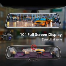 OEM 9.66 Inç Araç Dikiz Aynası Kamera Uyumlu | 4K Full Hd Çift Lensli Geri Görüş ve Yol Kayıt Sistemi
