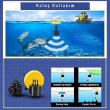 Özkaya Store LCD Renkli Ekran Taşınabilir Kablolu Balık Bulucu 100 M Nlik Aralığı Sonar Yankı Iskandil Balık Bulucu