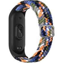 Marsilyan™- Xiaomi Mi Band 6  Kordon - Gri-Turuncu