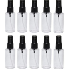 OEM 50ML - 10 Adet - Şeffaf Boş Plastik Pet Şişe