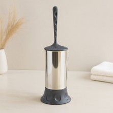 TeknoKapsül Metal Gövdeli Klozet Fırça Seti (Plastik Sap & Kapak)