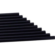 Özkaya Store Siyah Silikon, 10 Adet, Kalın Silikon, Sıcak Mum Silikon, 11 mm x 30 cm
