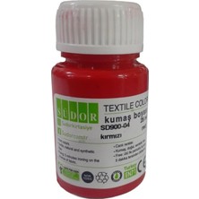 Özkaya Store Kumaş Boyası Tişört Çanta Tekstil Boyası 25 ml 1 Adet Südor Kumaş Boyası Tek Şişe 1 Adet Kırmızı
