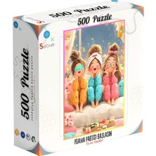 OEM 500 Parça Pijama Partisi Temalı Puzzle