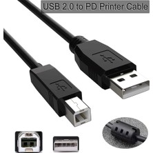 Özkaya Store Yazıcı Kablosu Ara Printer USB Bağlantı Bağlama Kablo Network Lazer Hp Canon Brother Kablosu 1.5 mt