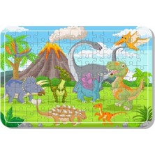OEM Lipyos Sevimli Hayvanlar Dinazorlar A3 104 Parça Puzzle, Oyuncak, Yapboz A3 1553