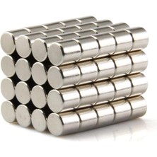 Özkaya Store Dünya Magnet 25 Adet Çap 5mm x Kalınlık 5mm Silindir Güçlü Neodyum Mıknatıs