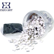 Eshel Enzo Art Maket Doğal Mozaik Taşı 124 Beyaz 300LÜ  (E10XB4XD10MM)