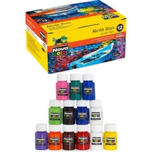 OEM Akrilik Boya Seti 12'li – Canlı Renkler ve Yoğun Pigment