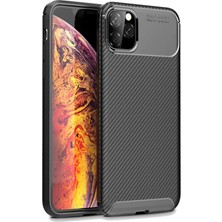 Marsilyan™- Apple Iphone 11 Pro Max Kılıf Auto Focus Karbon Kapak - Siyah