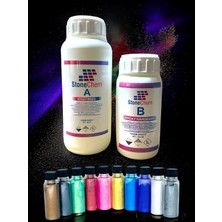 OEM Ultra Şeffaf Epoksi Reçine 750 gr + Pigment Seti 10X20 ml
