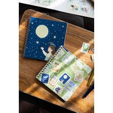 OEM 15X16 Spiralli Karton Kapak 2'li Çizgili Not Defter Seti - Ay