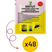 Özkaya Store 48 Adet 25 gr Sintut Karasinek Tuzağı Için Çekici Yem | 1200 Gr.