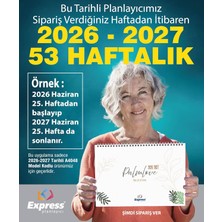 Özkaya Store 2026-2027 Takvim A4 Ebat 53 Haftalık Planlayıcı Palmlove 21X29,7 cm