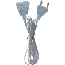 OEM Şeffaf LED Işık Adaptör Kablo Fiş – 220V Priz Uyumlu Dekoratif Aydınlatmalar Için (5 Metre)