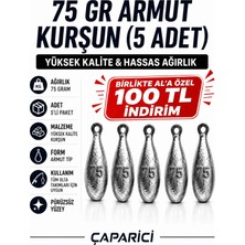 Çaparici 75 gr Armut Dip Kurşunu 5 Adet Nazar Için Kurşun Kolay Eriyen Kurşun