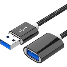 OEM Yüksek Hızlı USB 3.0 Örgülü Uzatma Kablosu - 50 cm AL2865