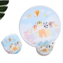 OEM Japon Tarzı Katlanabilir Yelpaze (Kedi+Ayı Figürlü) Çap 21 cm