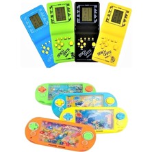 Özkaya Store 1 Adet El Atarisi Tetris Atari 1 Adet Suda Halka Geçirme Nostaljik Oyuncak Stres Giderici SET,01255HYD23243725