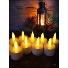 Özkaya Store Roseroi 10 Adet LED Mum Pilli