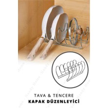 OEM Tava ve Tencere Kapağı Düzenleyici, Mutfak Dolabı Organizeri, 300 x 150 x 130 mm