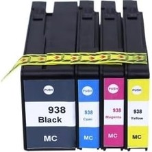 OEM Hp Officejet Pro 9730 938 4 Renk Ithal Muadil Kartuş Seti/siyah 1.250 Sayfa/renkliler 800 Sayfa, CX-015