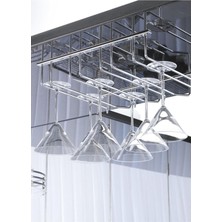 Özkaya Store Kadeh Askısı (2 Bölmeli)-Krom
