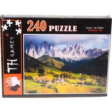 Özkaya Store 240 Parça Kutulu Puzzle - Isviçre Alp Dağları Manzarası