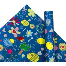 OEM 70X100 cm Çocuklara Özel Premium Hediye Paketleme Kağıdı 2'li Set | Eğlenceli Tema, Kalın, Kolay Sarılır, Özel Kutuda Rulo Gönderim | M7