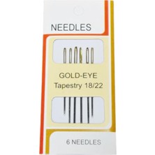 OEM Needles Etamin Kaneviçe Iğnesi Altın Gözlü Küt Uçlu