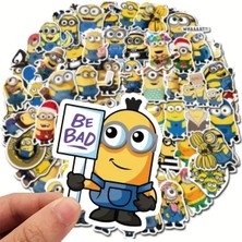 OEM 50'li Minyonlar Minyonlar Çıkartma Seti Dizüstü Bilgisayar Tablet Sticker Seti