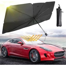 Özkaya Store Oto Araç Içi Ön Cam Güneşlik Şemsiyesi - 5 Katmanlı Uv Blokaj Kaplamalı, Isı Yalıtımlı Ön Cam Güneşliği - Araba, Minivan, Suv ve Kamyonet Için Güneşten Koruyucu Şemsiye Büyük Boy (140 cm x 80 Cm)