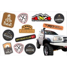 OEM Off Road Temalı Sticker 9 Parça Çıkartma Seti