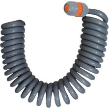 Özkaya Store Plasyay Spiral Yıkama Sulama Uzatma Hortumu (5 Metre Gri)
